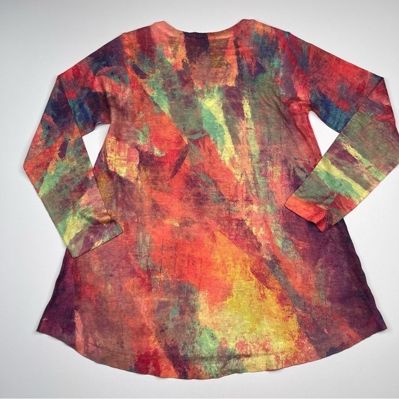 Soft Surroundings Sweater Tunic Top Thin Knit Art to Wear Office Career Resort - Picture 5 of 13